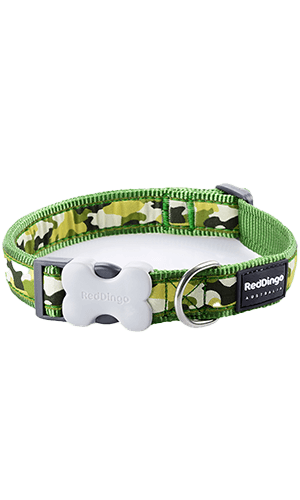 Camouflage Dog Collar - Green