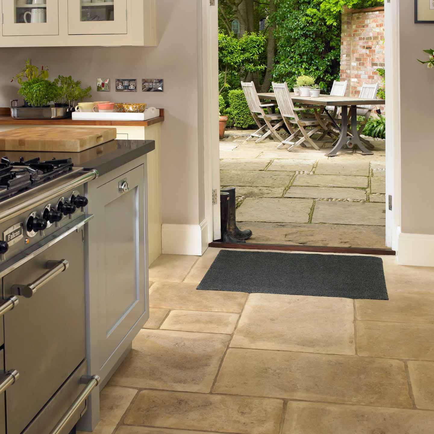 Turtle Mat Dirt Trapper for Smooth Floors - Large - Dark Grey