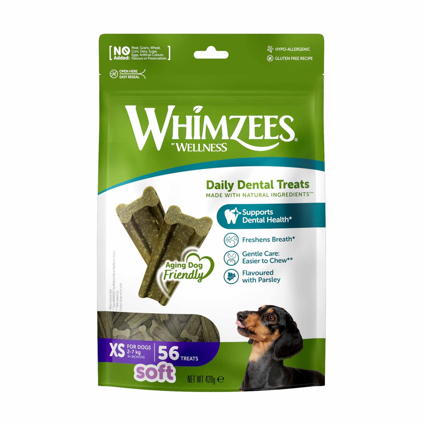 Whimzees SOFT Value Bag Extra Small Dog Chews - 56 Pack