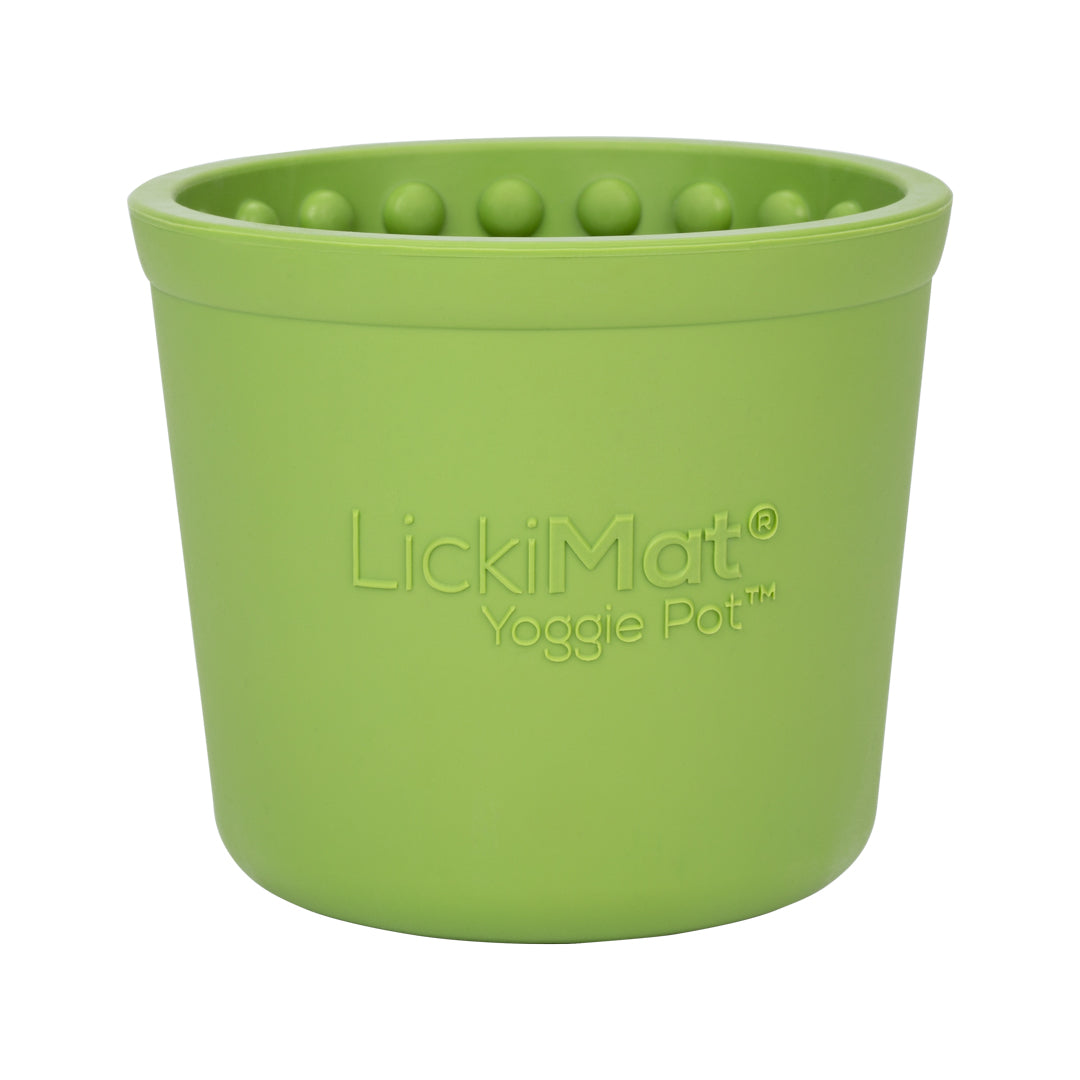 LickiMat Yoggie Pot Dog Slow Feeder - Green