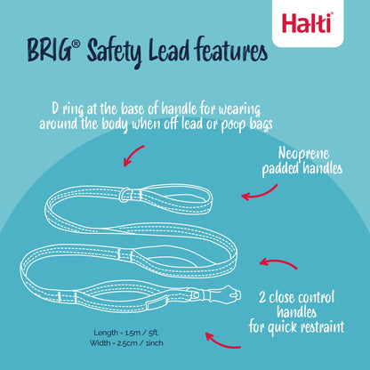 Halti BRIG Safety Neon Large Dog Lead Neon - Yellow