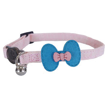 Rosewood Catwalk Collection Pink & Teal Bow Cat Collar