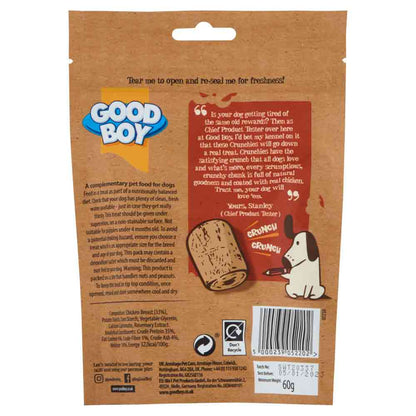 Good Boy Crunchies Dog Treats - Chicken - 60g