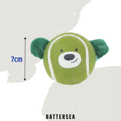 Battersean Rubber Ball Animals Dog Toy - 2 Pack