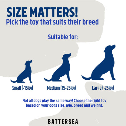 Battersean Rubber Ball Animals Dog Toy - 2 Pack