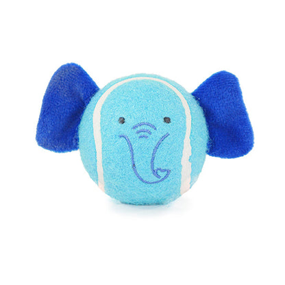 Battersean Rubber Ball Animals Dog Toy - 2 Pack