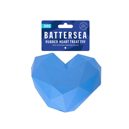Battersea Rubber Heart Treat Dog Toy