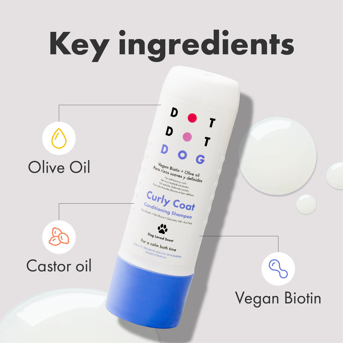 DotDotPet Curly Coat Dog Shampoo