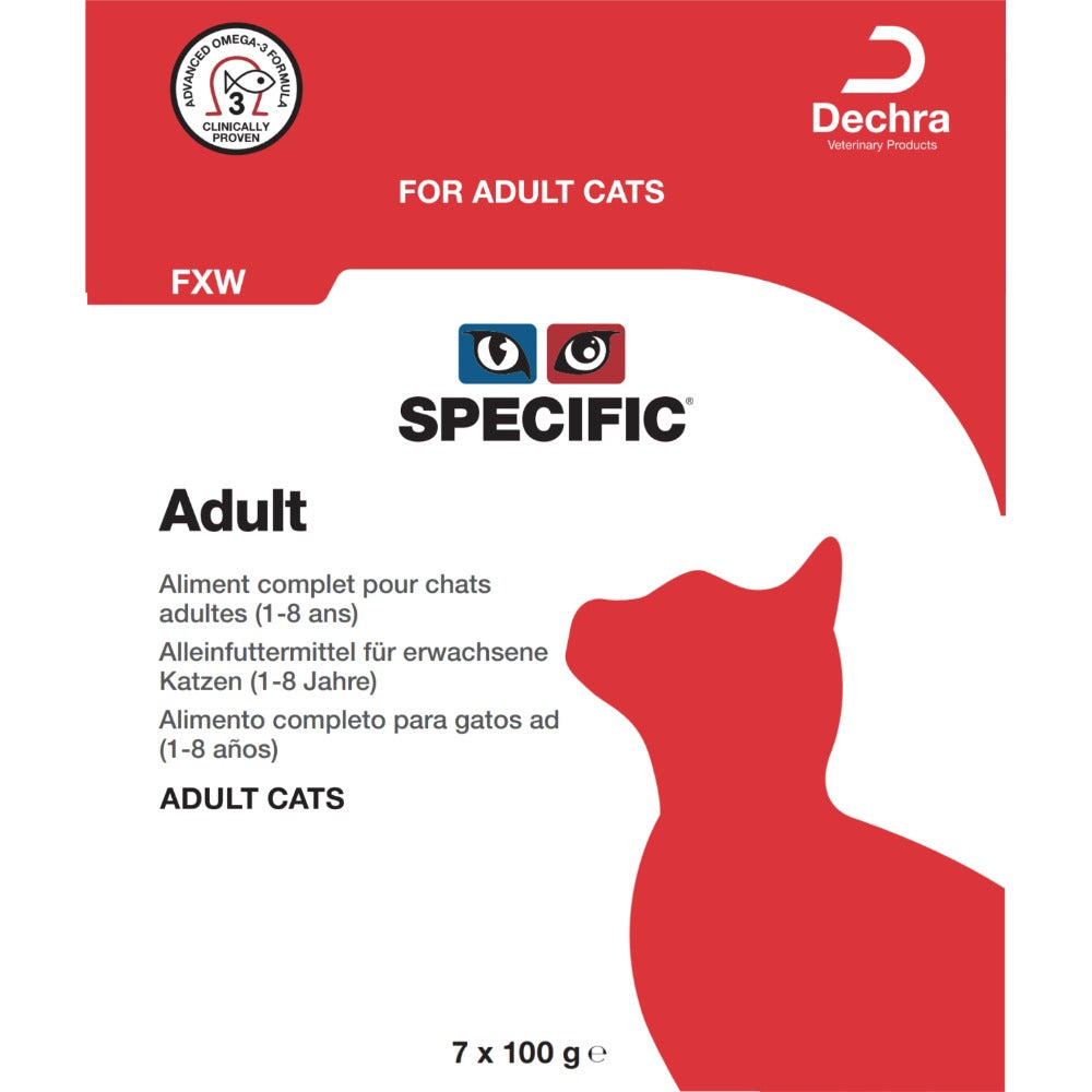 Dechra Specific FXW-P Adult Wet Cat Food - Pouches