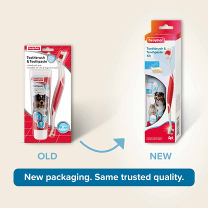 Beaphar Toothbrush & Toothpaste - Dogs & Cats