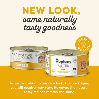 Applaws Complimentary Kitten Wet Cat Food in Jelly - Chicken - 24x70g Cans