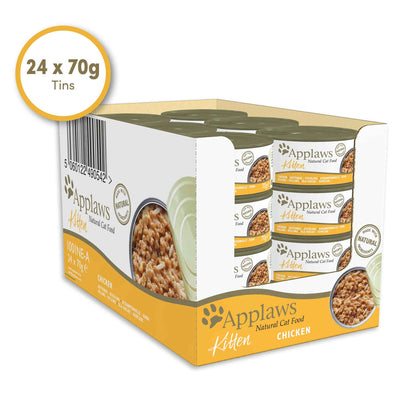 Applaws Natural Wet Kitten Food - Chicken Breast in Jelly - 6x70g Cans