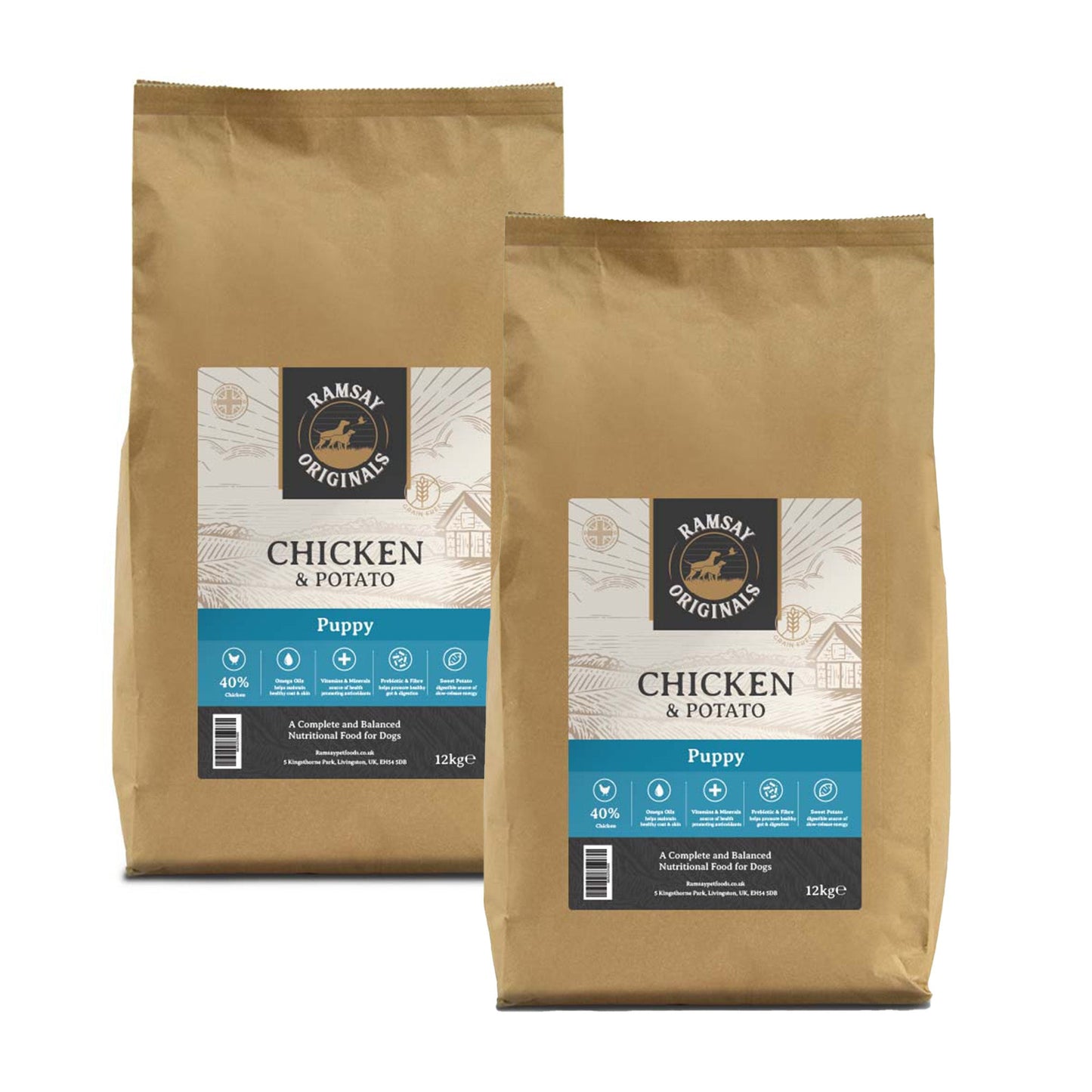 Ramsay Originals Grain Free Puppy Dry Dog Food - Chicken & Potato