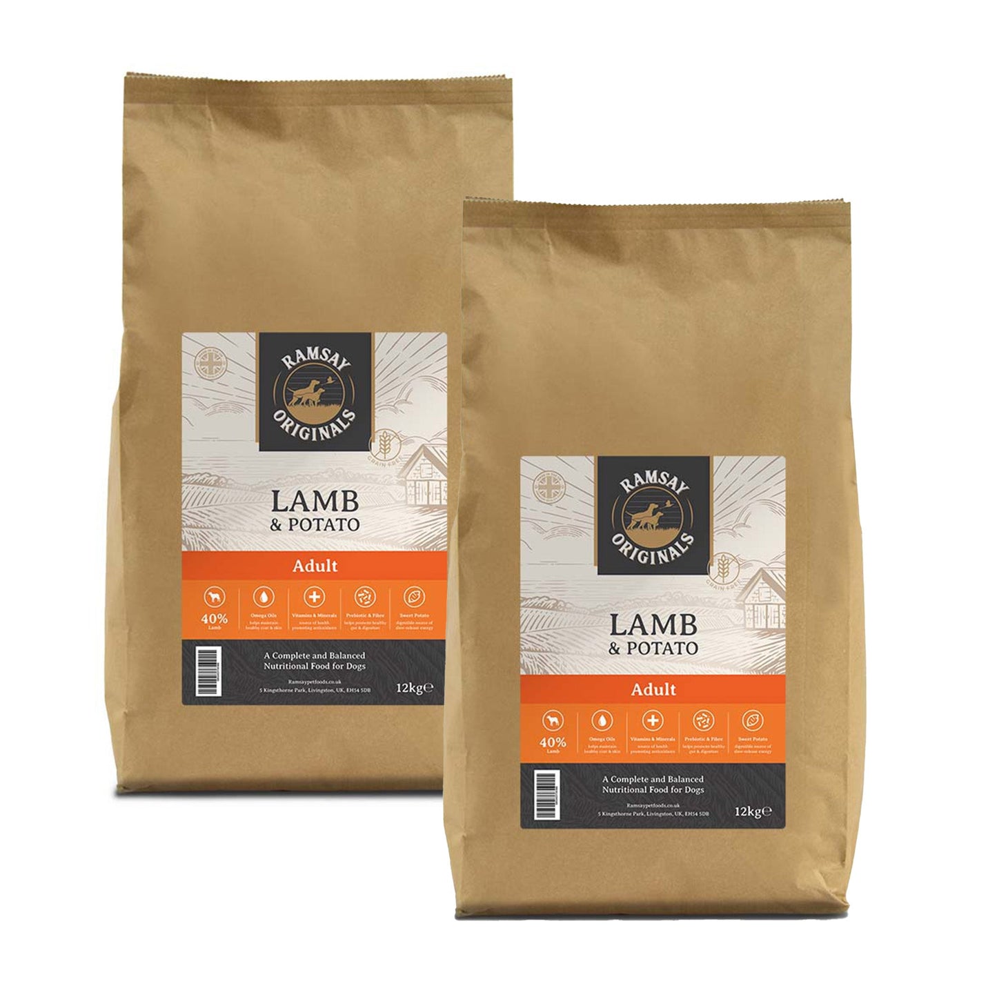 Ramsay Originals Grain Free Adult Dry Dog Food - Lamb & Potato