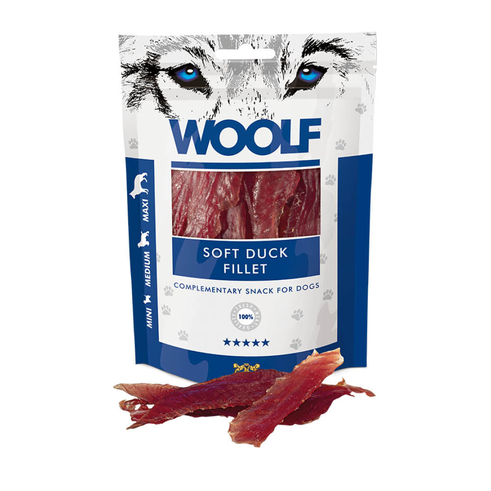 Woolf Soft Duck Fillet Dog Snacks - 100g