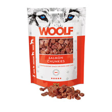 Woolf Salmon Chunkies Snacks for Cats & Dogs - 100g