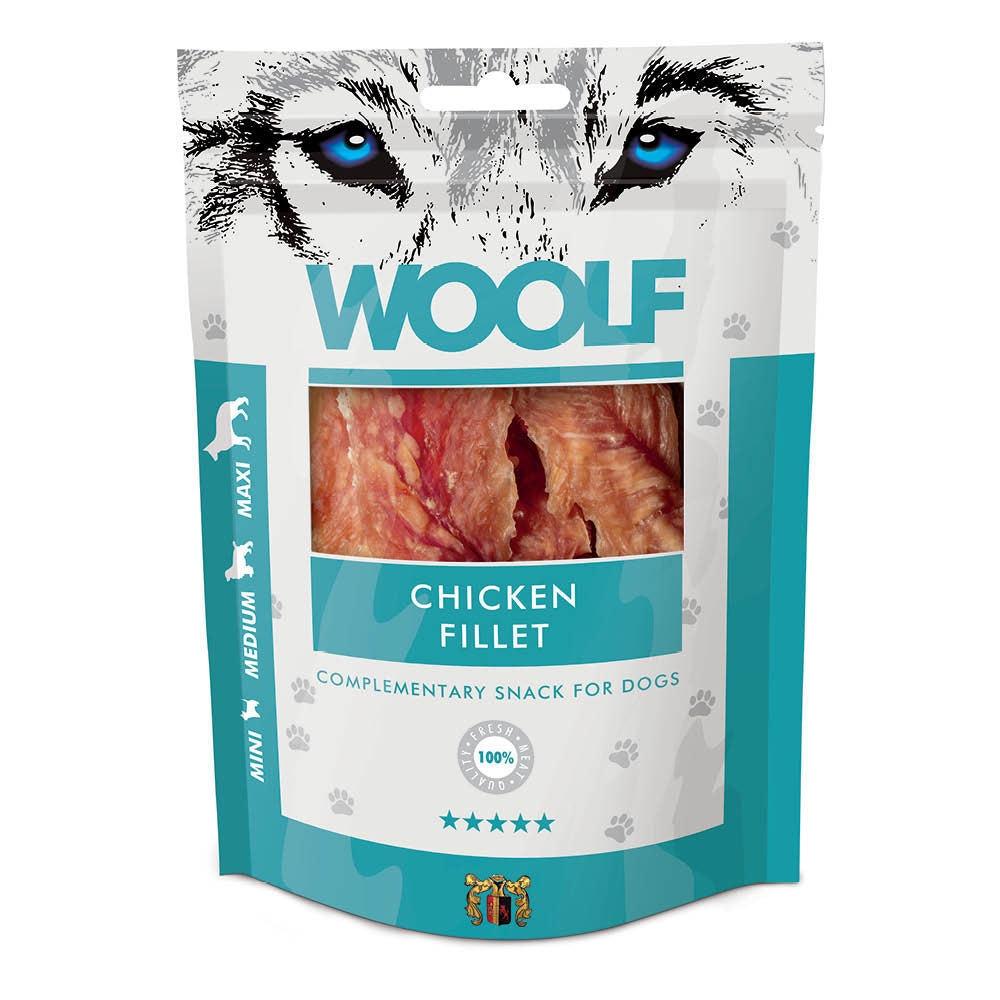 Woolf Chicken Fillet Dog Snacks - 100g