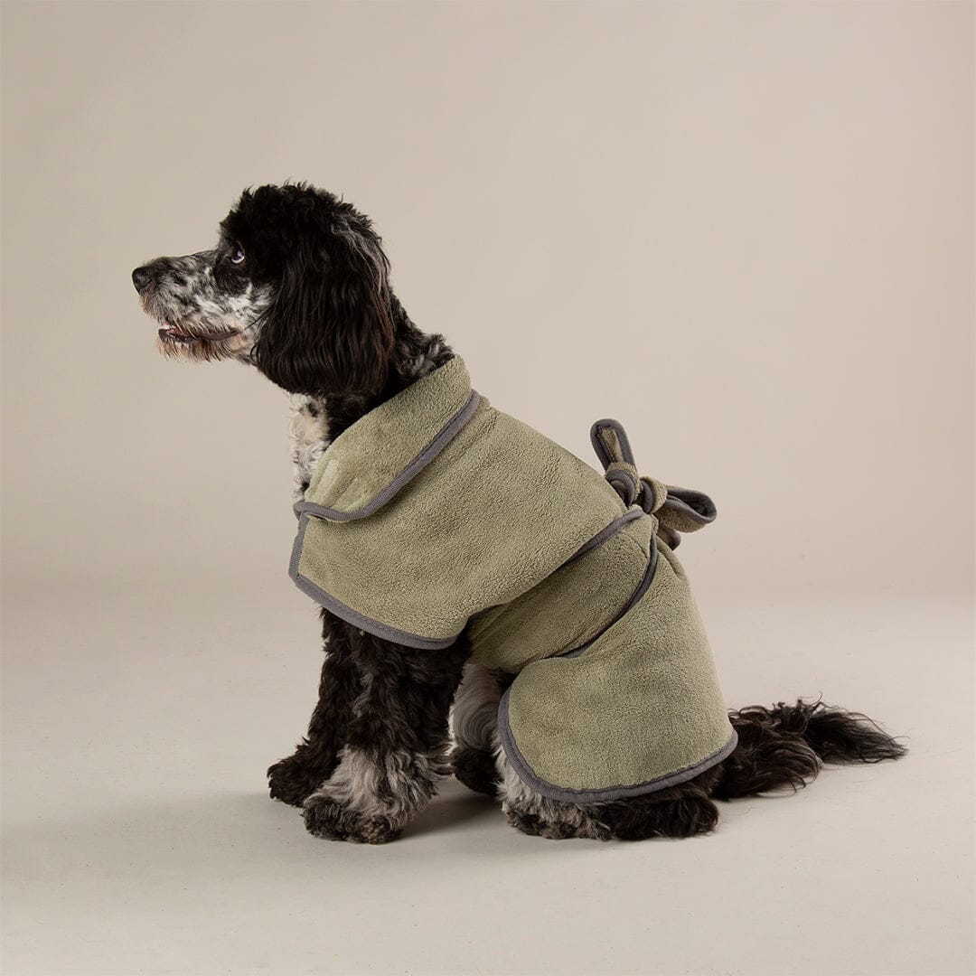 Scruffs Expedition Deluxe Noodle & Microfibre Drying Dog Coat - Khaki Green
