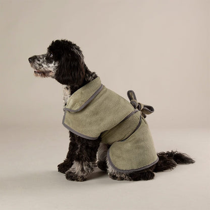 Scruffs Expedition Deluxe Noodle & Microfibre Drying Dog Coat - Khaki Green
