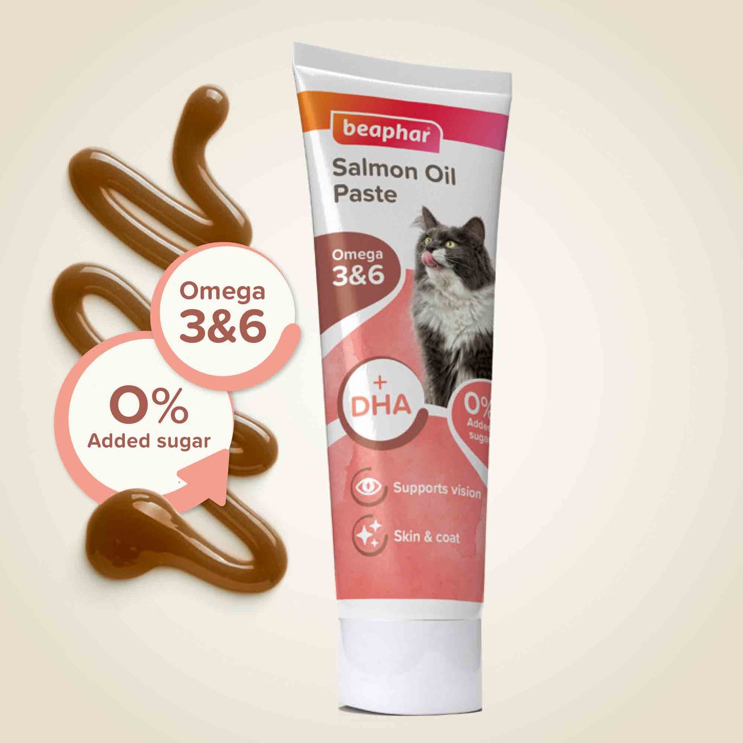 Beaphar Salmon Oil Paste For Cats - 100g