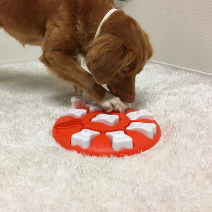 Nina Ottoson Interactive Dog Treat Puzzle - Smart - Orange