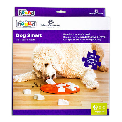 Nina Ottoson Interactive Dog Treat Puzzle - Smart - Orange