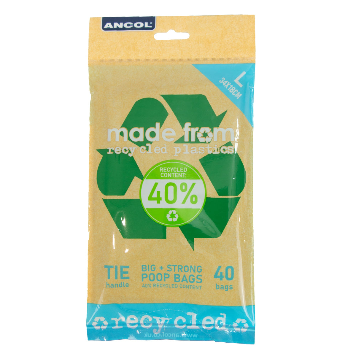Ancol Made From Flat Packet of Poo Bags - 40 Bags