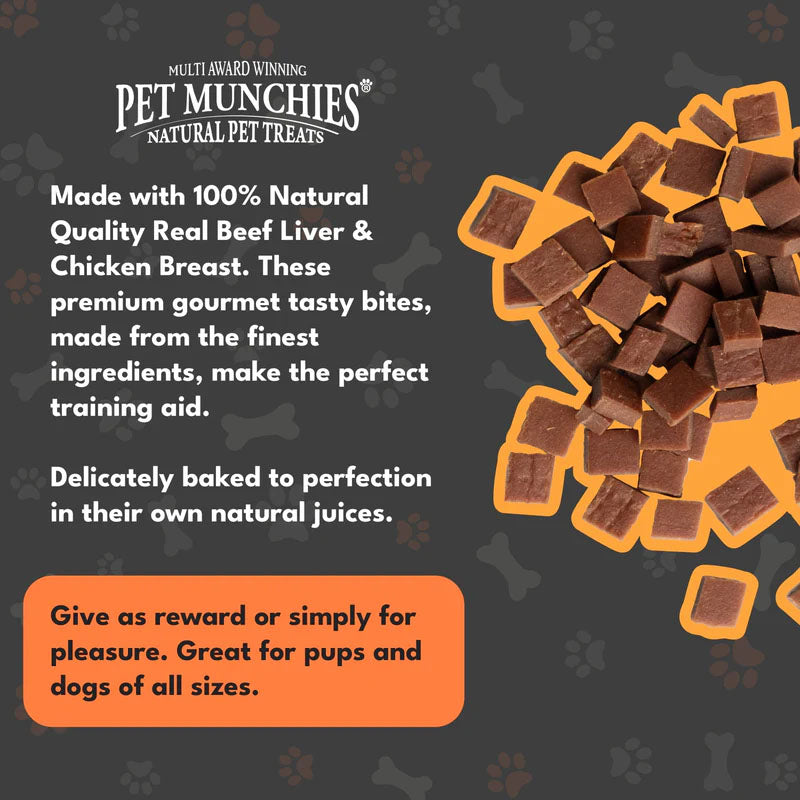 Pet Munchies Dog Training Treats - Liver & Chicken - 50g