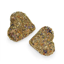 Rosewood Naturals Apple & Pansy Nibble Hearts for Small Animals - 6 Pack