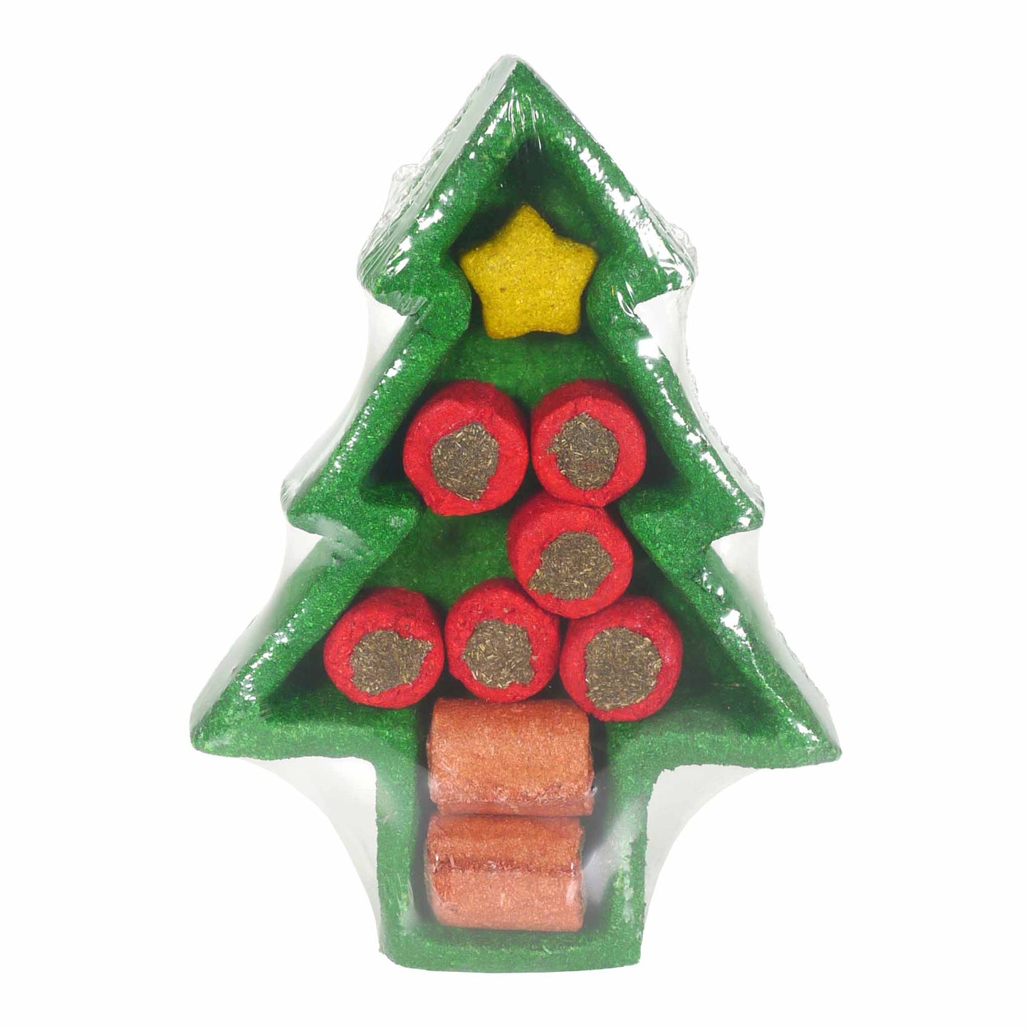 Rosewood Cupid & Comet Christmas Puzzle Tree Toy & Gnaw for Small Animals