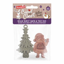 Rosewood Cupid & Comet Veggie Burst Santa & Tree Duo Gnaw Treats for Small Animals