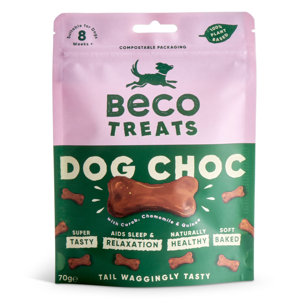 Beco Dog Choc Treats - Carob, Chamomile & Quinoa - 70g