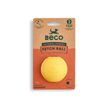 Beco Fetch Ball Dog Toy - Yellow