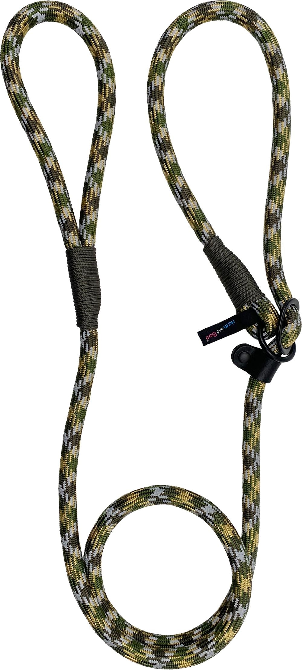 Hem and Boo High Performance Rope Dog Slip Lead - Purple/Pink