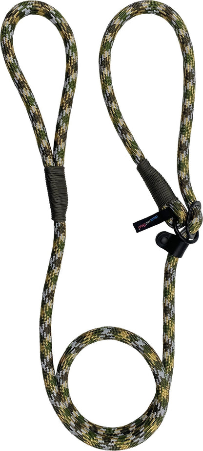 Hem and Boo High Performance Rope Dog Slip Lead - Purple/Pink