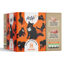 HiLife Adult Wet Cat Food - Chicken Pate Recipes - 32x70g Pouches
