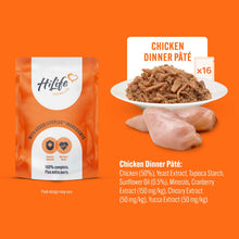 HiLife Adult Wet Cat Food - Chicken Pate Recipes - 32x70g Pouches