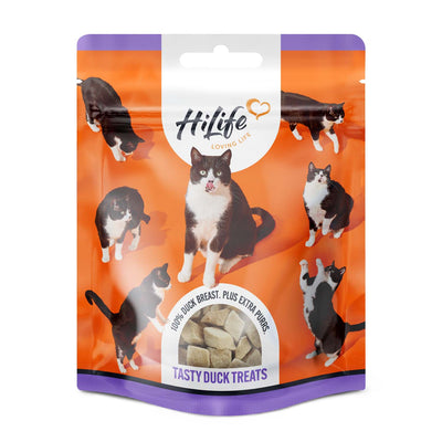 HiLife Hilife Breast Duck Adult Treat Cat Food pet food packaging