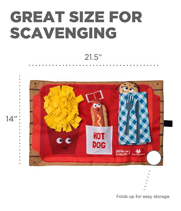 Nina Ottosson Interactive Dog Activity Matz - Fast Food Fun Mat