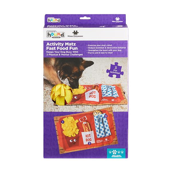 Nina Ottosson Interactive Dog Activity Matz - Fast Food Fun Mat