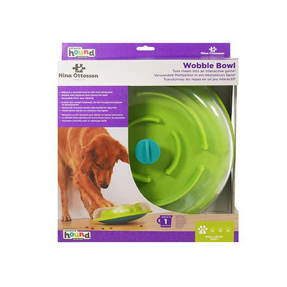 Nina Ottoson Interactive Dog Treat Puzzle - Wobble Bowl