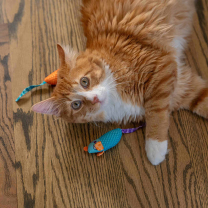 Nina Ottosson Catstages Catnip Chew Mice Cat Toy