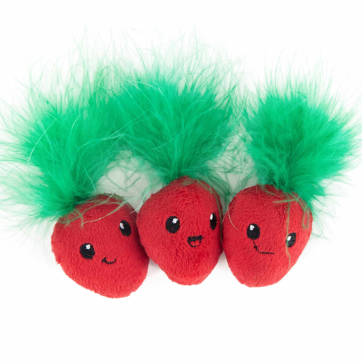 Nina Ottosson Catstages Strawbabies Cat Toy - Pink - 3 Pack
