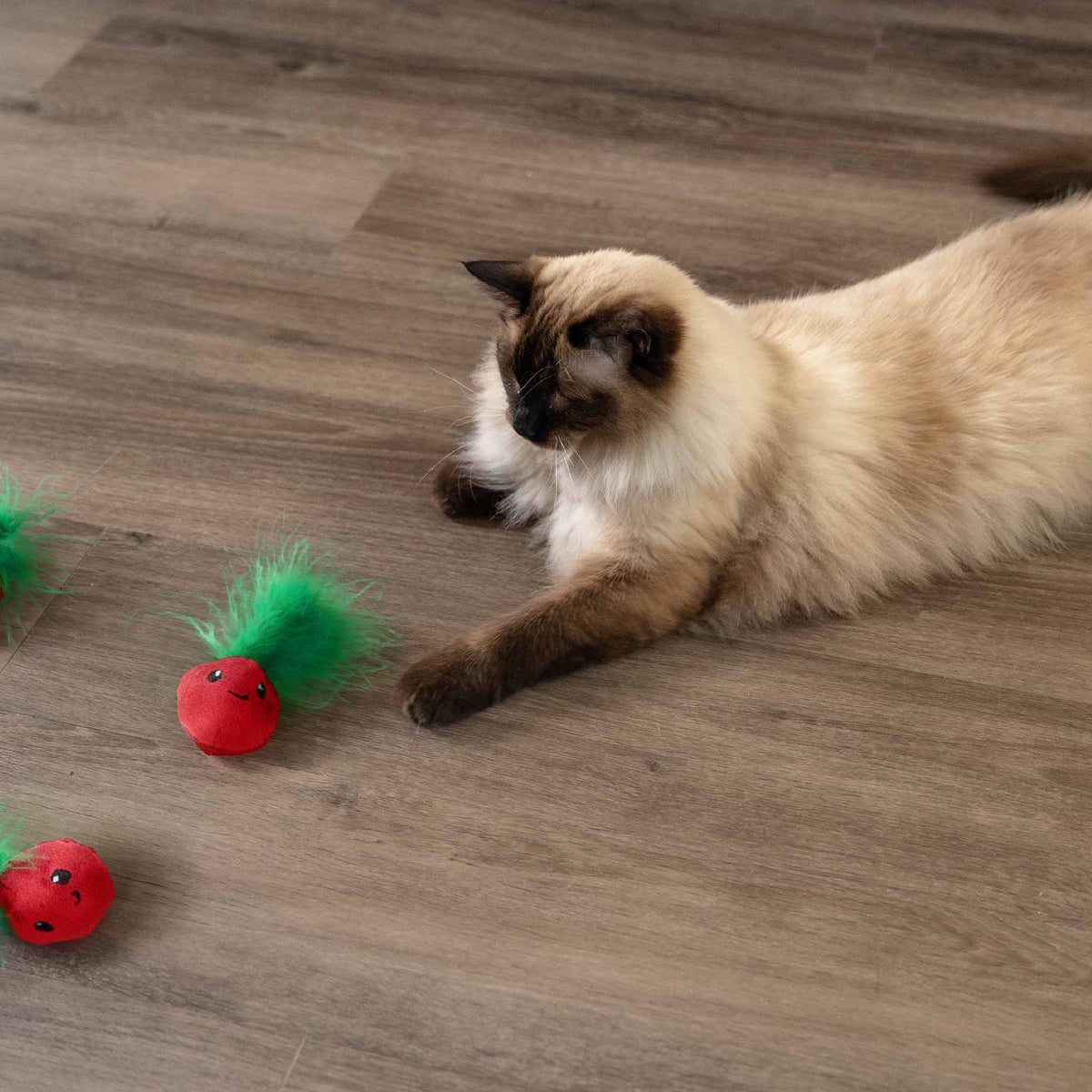 Nina Ottosson Catstages Strawbabies Cat Toy - Pink - 3 Pack