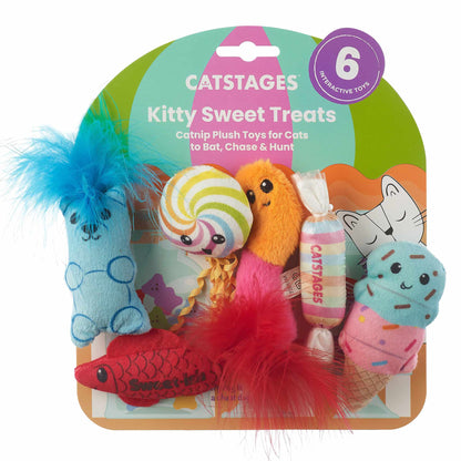 Nina Ottosson Catstages Kitty Sweet TreatsCat Toys - 6 Pack