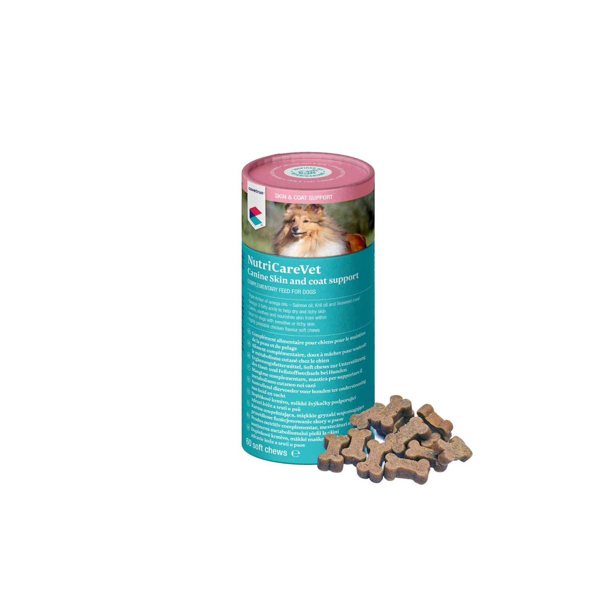 CVET NutriCareVet Canine Skin & Coat Support Soft Chew - 60 Pack