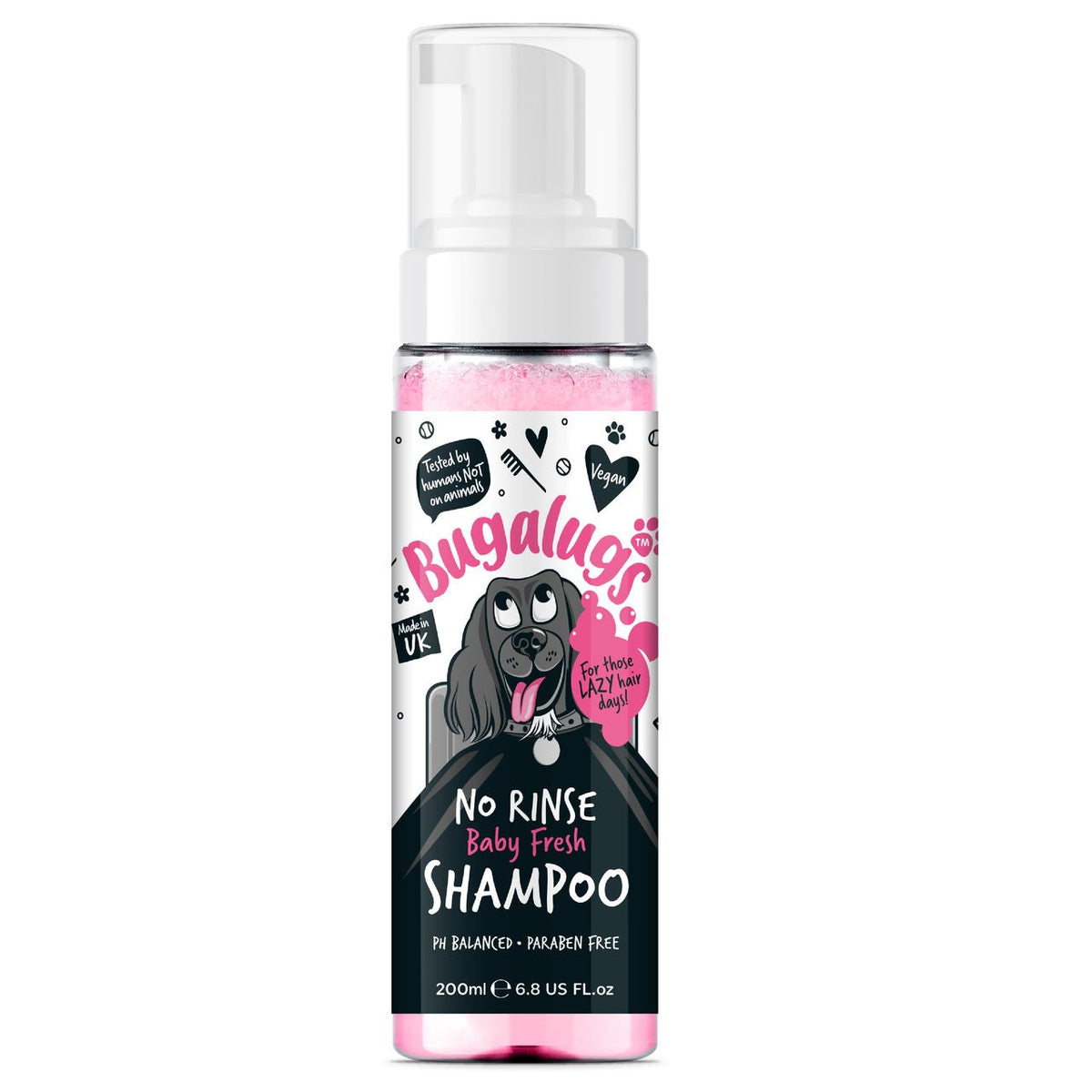 Bugalugs No Rinse Baby Fresh Dog Shampoo - 200ml