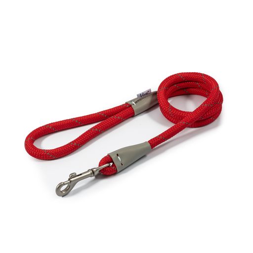 Viva Reflective Rope Dog Lead -Red