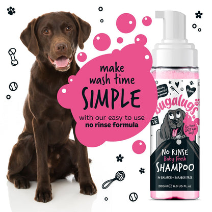 Bugalugs No Rinse Baby Fresh Dog Shampoo - 200ml