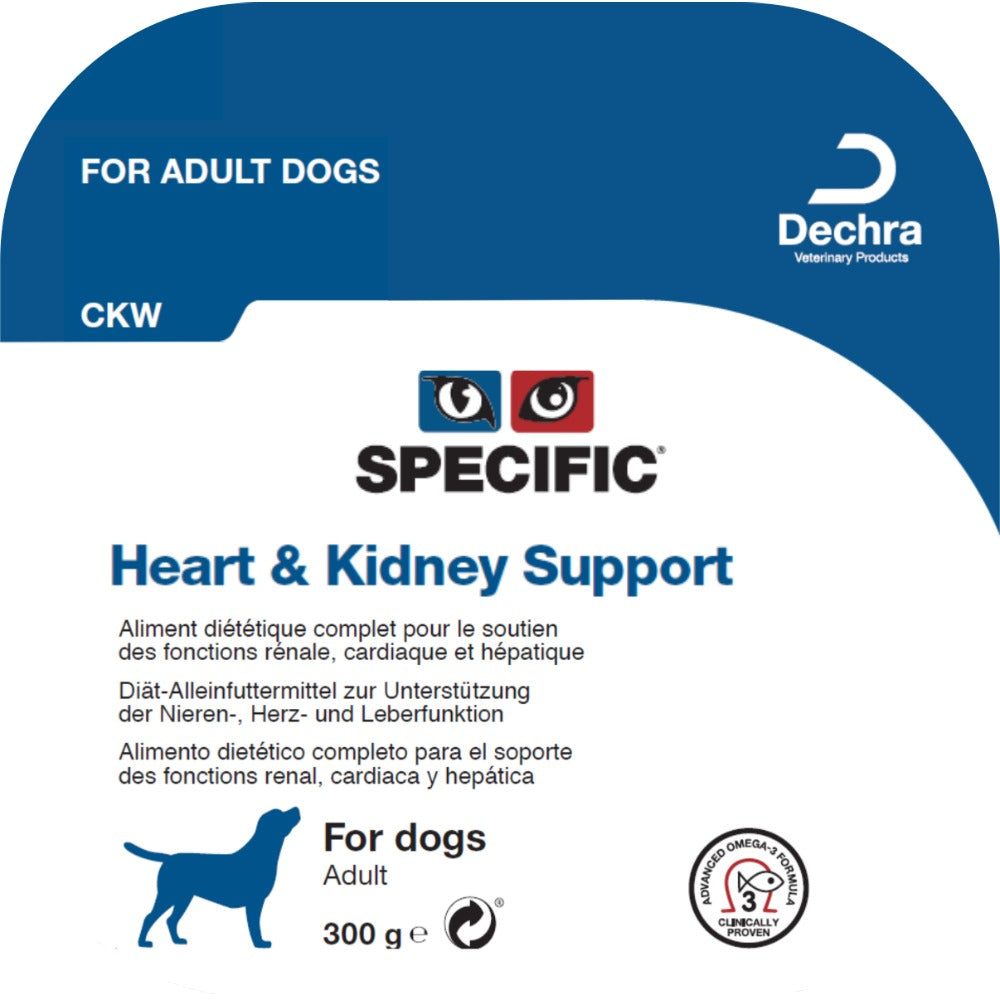 Dechra Specific CKW Heart & Kidney Support Wet Dog Food - Trays